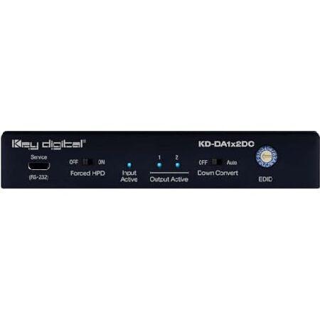 【並行輸入品】 Key Digital KD-DA1X2DC: 2出力 HDMIスプリッター 分配ア...