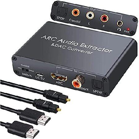 【並行輸入品】 コンバーター HDTV対応 オーディオアダプター DAC ARC L/R 同軸 SP...