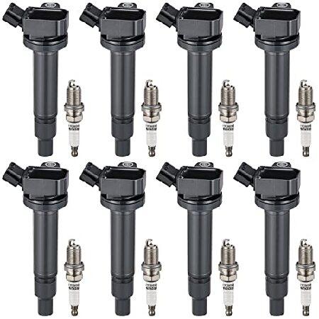 【並行輸入品】 BDFHYK イグニッションコイルパックとスパークプラグ8個セット レクサス GS4...