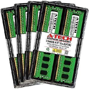 【並行輸入品】 A-Tech 256GB キット (8x32GB) DDR4 3200MHz PC4-25600 ECC RDIMM 1Rx4 シングルランク 1.2V ECC Registered DIMM 288ピン サーバー＆ワークステ