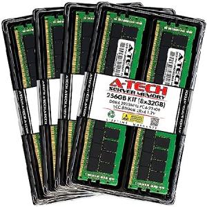 【並行輸入品】 A-Tech 256GB キット (8x32GB) DDR4 2933MHz PC4-23400 ECC RDIMM 2Rx4 デュアルランク 1.2V ECC Registered DIMM 288ピン サーバー＆ワークステ