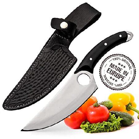 Crystalia Chefs Knife, Handmade Butcher Cleaver Kn...
