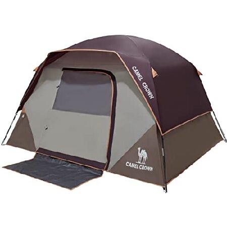 CAMEL CROWN テント キャンプ用 4人用 防水 クイックセットアップ 折りたたみ式 アウト...