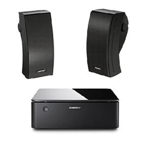 Bose 251 Outdoor Environmental Speakers (Pair), Black with Music Amplifier(並行輸入品)｜olg