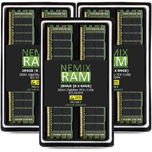 【並行輸入品】 NEMIX RAM 384GB 6x64GB DDR4-2666 PC4-21300 2Rx4 RDIMM ECC レジスタードメモリ