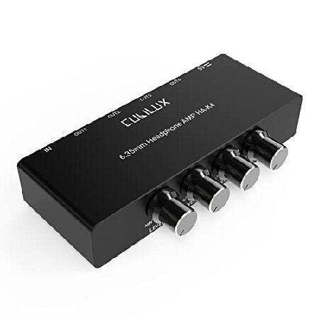【並行輸入品】 Cubilux 4チャンネル 6.35 ヘッドホンアンプ アルミニウムオーディオアン...
