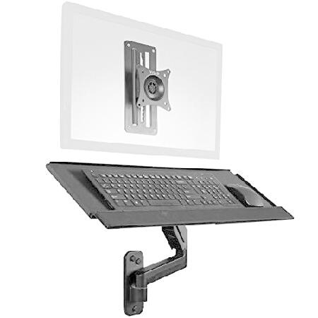 【並行輸入品】 VIVO (ビボ) Sit-Stand 17~32インチ シングルモニター壁マウント...