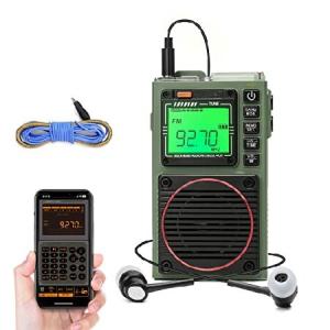 Raddy RF75A APP Control Shortwave Radio, Portable AM/FM/VHF/SW/WB Weather Radio with Bluetooth, Pocket Radio Rechargeable w/ 9.85 Ft Wire (並行輸入品)｜olg