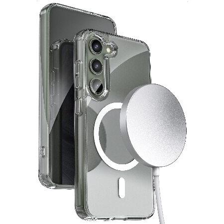 Encased 磁気ケース ワイヤレス充電器付き - Samsung Galaxy S23 保護ハイ...