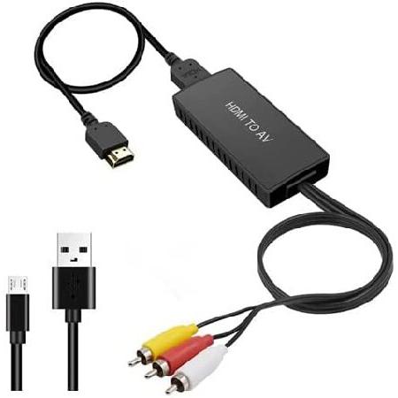 BD＆M HDMI to RCA Converter, HDMI to AV Adapter 3RC...