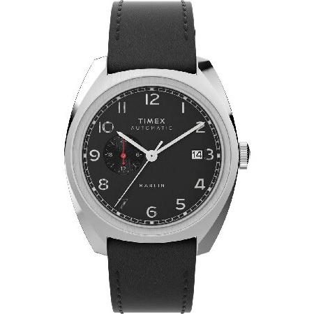 Timex メンズ マーリン サブダイヤル 自動巻き 39mm 腕時計, ブラック/ブラック, On...