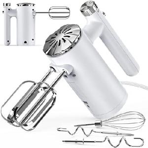 Hand Mixer Electric, Mixer Electric Continuously Variable Speed Control Mixers Kitchen Handheld, Eject Button / 5 Stainless Steel Accessories/Turbo Bo｜olg