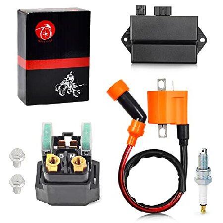 【並行輸入品】 スターターリレーとイグニッションコイル イグナイター CDI スパークプラグ ヤマハ...
