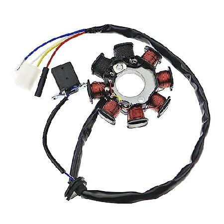 【並行輸入品】 DEHE イグニッションステーターマグネット 4ワイヤー AC 8極コイル GY6エ...