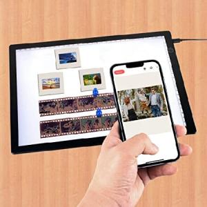 MAFUEAY スライドビューアライトボックス スキャンネガやスライドの表示 アーティストスケッチ 超薄型 A4ライトパッドスキャナー 3段階の明るさ USB電源｜olg