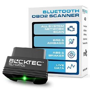 BLCKTEC 430 Bluetooth OBD2 Scanner Diagnostic Tool - Car Code Reader for All Cars OBDII Compatible - Read ＆ Clear Engine, ABS, SRS, Oil Light, ＆ Mor｜olg