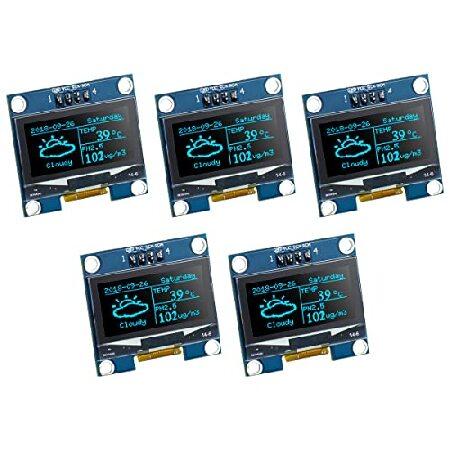 【並行輸入品】 Hosyond 5 Pcs 1.3 Inch IIC I2C OLED Displa...
