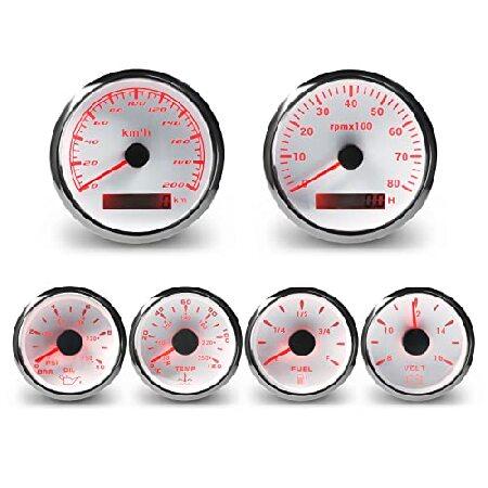 【並行輸入品】 WATERWICH 6 Gauge Set with GPS Speedometer...