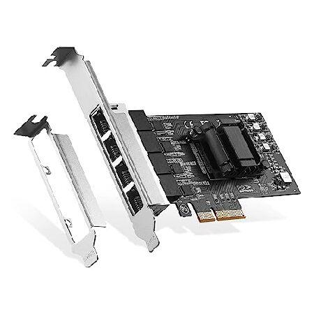 【並行輸入品】 4ポート 2.5G PCIe ネットワークカード、RTL8125B LANコントロー...