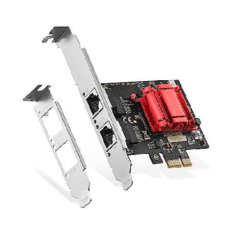 【並行輸入品】 2ポートギガビットPCIeネットワークアダプター、Intel 82575/82576...