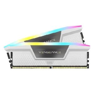 【並行輸入品】 CORSAIR DDR5-6400MHz デスクトップPC用メモリ VENGEANCE RGB DDR5シリーズ (PC5-51200) Intel XMPメモリキット 32GB ホワイト 16GB×2枚 CMH3