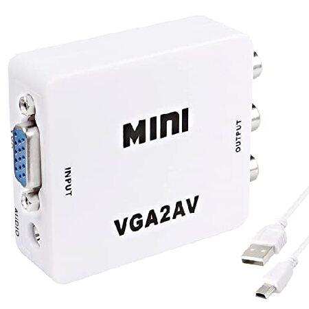 【並行輸入品】 XMSJSIY VGAからAV RCAコンポジットコンバーターアダプターボックス U...