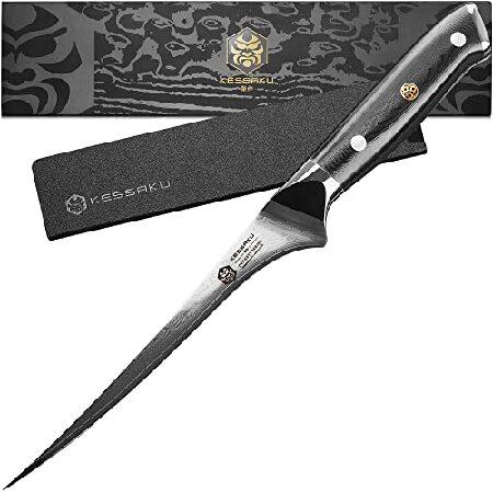 KESSAKU Fillet Knife - 7 inch - Damascus Dynasty S...