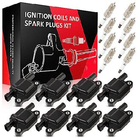 【並行輸入品】 SCITOO イグニッションコイル 8個のイリジウムスパークプラグ付き シボレー用 ...