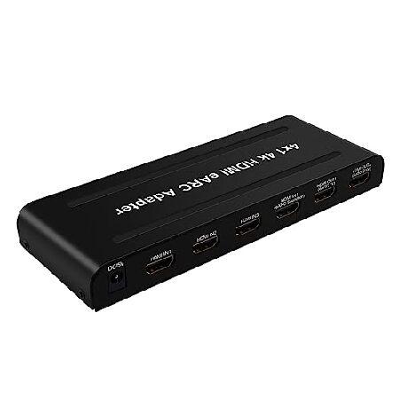 【並行輸入品】 Bytecc HDMIオーディオエクストラクター 4K60Hz HDMI eARCオ...