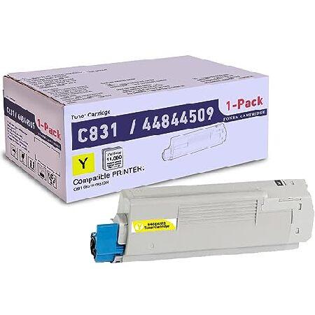 【並行輸入品】 SLIKIA イエロー 44844509 互換トナーカートリッジ 1個パック OKI...