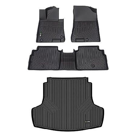 【並行輸入品】 HAFIDI(R) - フロアマット＆カーゴライナー カスタムセット 2024-20...