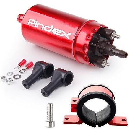 【並行輸入品】 Pindex ユニバーサル外部インライン燃料ポンプ、116 PSI高圧12V電動ポン...