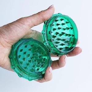 Acrylic Herb Grinder | Large 3 inch plastic grinder (Green)｜olg