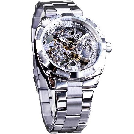 【並行輸入品】 FORSINING Men's Luxury Skeleton Watch, Car...