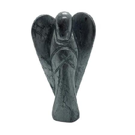 【並行輸入品】 ANAYA AGATE Hematite Angel Statue 2" Certi...