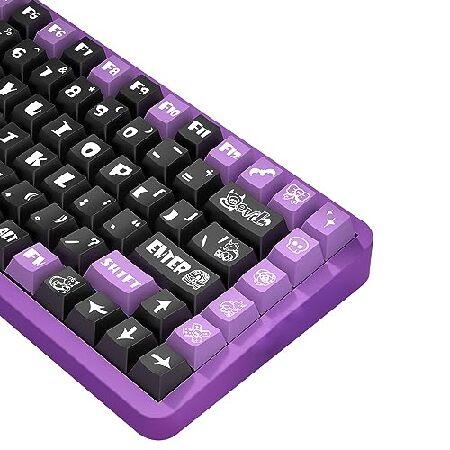 【並行輸入品】 daixiahu リトルデビルテーマキーキャップ 158キーPBTキーキャップ チェ...