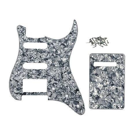 【並行輸入品】 ROZILO 11 ホール グレー パール ストラット HSS ピックガード ギター...