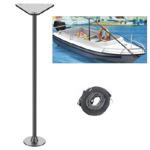 Boat Cover Support Pole-High Strength Plastic Adjustable Assembled Pole Triangle top and 78foot Webbing Strap Prevent Water from Sagging (1 Triangle Toの商品画像