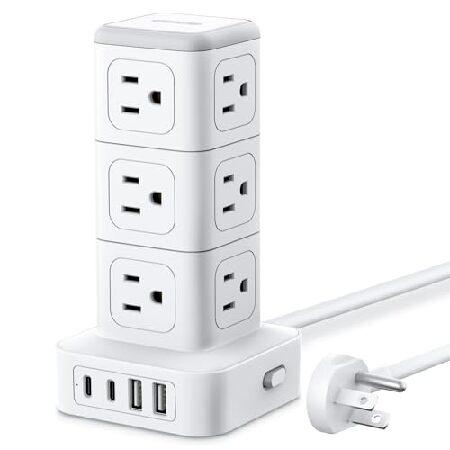 【並行輸入品】 NTONPOWER Surge Protector Power Strip Towe...