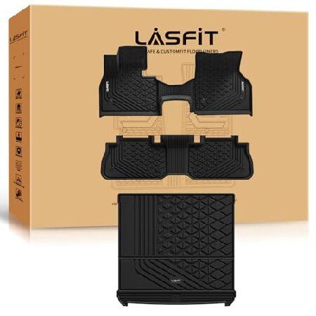 【並行輸入品】 LASFIT Floor Mats ＆ Cargo Liner for BMW IX...