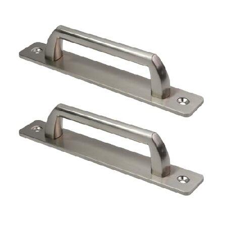 【並行輸入品】 Risbay クローゼットドアハンドル プレート付き 6インチ ゲートハンドル アル...