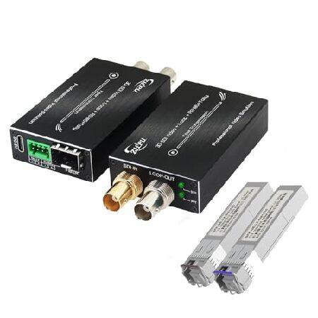 【並行輸入品】 Zhpuostd 3G SDI ファイバーエクステンダー 1080P＆60HZ、ミニ...