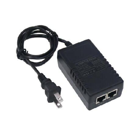 【並行輸入品】 Gigabit POEインジェクターアダプター、48V 30W 0.5A、10/10...