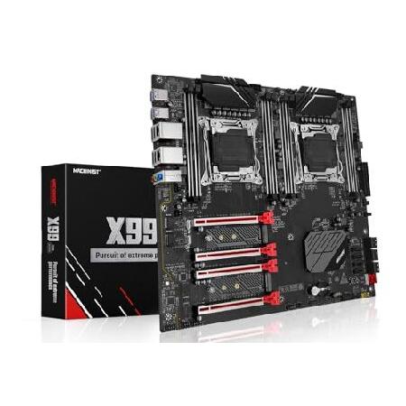 【並行輸入品】 MACHINIST X99 デュアルCPUマザーボード、Intel(第5/第6世代)...