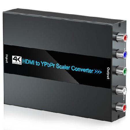 EASYCEL 4K/60Hz HDMI - コンポーネントコンバーター スケーラー機能付き HDM...