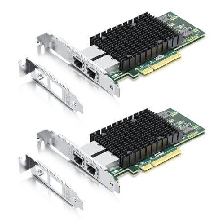 【並行輸入品】 10Gtek 10Gb デュアルRJ45ポートネットワークカード X540コントロー...
