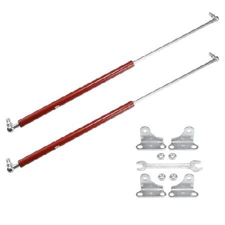 【並行輸入品】 X AUTOHAUX 2個 25インチ 80ポンド/356N レッドリフトサポート ...
