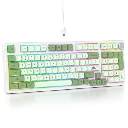 【並行輸入品】 surmen 96% 有線コンパクトキーボード ノブ付き ガスケットマウント フルサ...