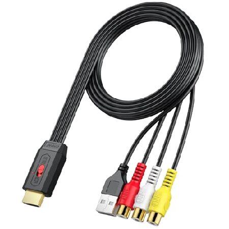 【並行輸入品】 Neoteck RCA to HDMI 変換コンバーター AV to HDMI 変換...