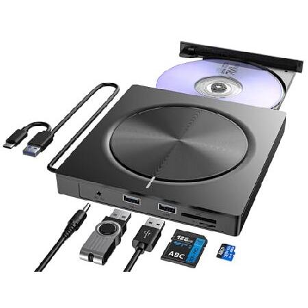 【並行輸入品】 DVDドライブ 外付け  6In1新モデル・多機能・USB3.0  CD/DVDプレ...
